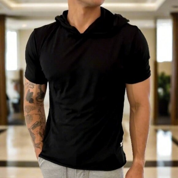 Kinetix Other - 4 Corners Short Sleeve Hoodie (Black)